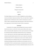 Multiple Intelligences Paper MGT 535