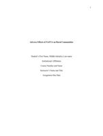 Adverse Effects of NAFTA on Rural Communities