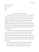 Boeings Innovative Strategy Analysis