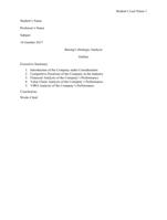 Boeings Strategic Analysis Paper