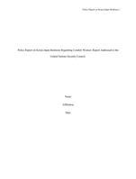 Policy Report on Korea-Japan Relations Regarding Comfort Women