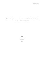 The Journey through transactions and transaction cost