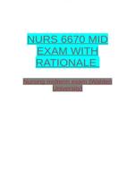 NURS 6670 MID-TERM EXAM-QUESTIONS  AND ANSWERS (VERIFIED)