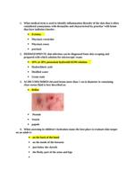 NSG 6435 Final review Exam Peds 1 June 2020 2 docx