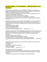 NURS 6531 Adult Primary Care Weeks 1 12 Combined 304 Questions And Answers