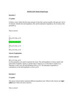 MATH 225N Week 8 Final Exam  Question 11/1 points A fitness center claims that the mean a