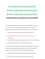 NURN ATI Leadership Proctored Exam 2021