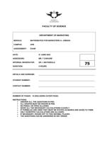 MATHEMATICSFOR MARKETERS ACMS05A Exam