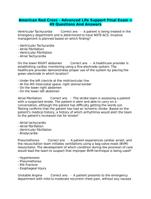 American Red Cross - Advanced Life Support Final Exam =49 Questions And Answers