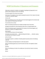 NCEP Certification 2 Questions and Answers