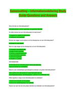 SamenvattingInformatiemodellering StudyGuide Questions and Answers