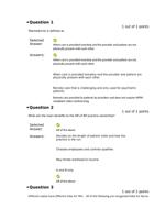 Week 1-6 Quiz questions and Answers