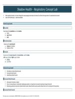 Shadow Health  Respiratory Concept Lab