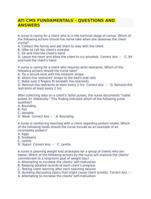 ATI CMS FUNDAMENTALS  QUESTIONS AND ANSWERS