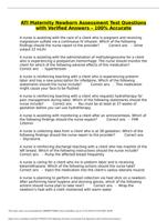 ATI Maternity Newborn Assessment Test Questions with Verified Answers  100% Accurate