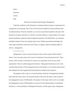 Business Environment and Strategic Management