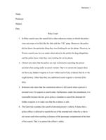 Rileys search after arrest and Wuries search after arrest