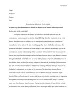 Remembering Babylon by David Malouf