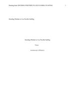 Deciding Whether to Use Flexible Staffing