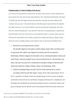 Pathophysiology NR 507 Week 1 Case Study: A 35-year-old woman (Spring 2022)