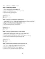 Test Bank for Chapter 01: The Science of Child Development - Questions and Answers pdf