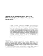 Shopping On line as Form convenience Shop in Era Millennials ( Study Case in the Circle University student Eleven March )