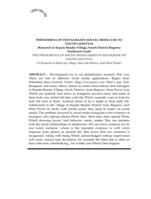 PHENOMENA OF INSTAGRAM'S SOCIAL MEDIA