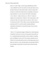 Informative Essay:  Real Love in 202: