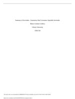 JURI 515 Written Assignment 2 - Summary of Servitudes - Easements, Real Covenants, Equitable Servitudes liberty university