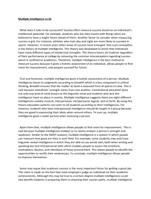 Does Multiple Intelligence outweigh traditional Intelligence Quotient?