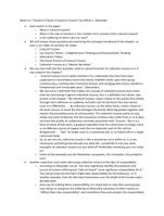 Notes on Toward a Theory of Cultural Trauma by Jeffrey C. Alexander