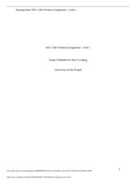 SOC 1502 Written Assignment  Unit 1 University of the People