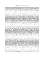 The Psychology of Procrastination