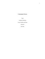 Comparison of Lombrosos Theory of the Criminal Man and Akers Social Learning Theory