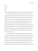 Evidence for Different Sources Behind the Account of the Great Flood in the Book of Genesis