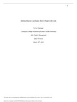 MGT 440 Assignment Kitchen Heaven Case Study  Part 5 Project Life Cycle