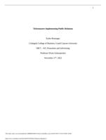 MKT  415 Ticketmaster Implementing Public Relations Paper assignment