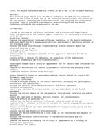 The Munich conference its affect on World War II