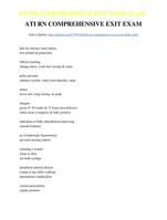 ATI RN COMPREHENSIVE EXIT EXAM - Latest Questions & Answers - 2023