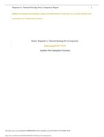 MAT 240 Project Two Report: Regional vs. National Housing Price Comparison