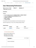 Quiz  Maneuvering Performance AVIA 305 Airplane Aerodynamics (B02)