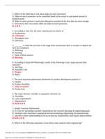 OPS 571 Final Exam 3  QUESTION AND ANSWERS