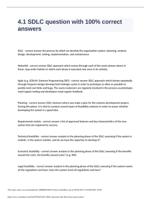 4.1 SDLC question with 100% correct answers