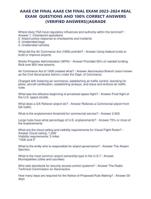 AAAE CM FINAL AAAE CM FINAL EXAM 2023-2024 REALEXAM QUESTIONS AND 100% CORRECT ANSWERS(VERIFIED ANSWERS) | GRADE A++