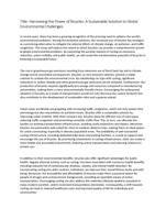 The increased use of bicycles can provide an answer to the worlds environmental problems. To what extent do you agree?