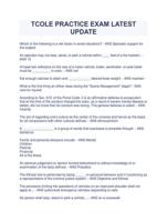 TCOLE PRACTICE EXAM Questions with Answers | LATEST UPDATE (2023 -2024)
