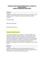 Chamberlain College of Nursing NR 508 Final Exam  Question and Answers (Graded A) (CORRECT ANSWERS ARE HIGHLIGHTED)