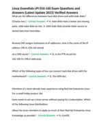 Linux Essentials LPI 010-160 Exam Questions and Answers (Latest Update 2023) Verified Answers