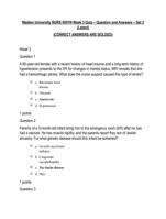 NURS 6501N Week 3 Quiz  Question and Answers  Set 2