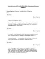 NURS 6512N WEEK 1 QUIZ  Questions and Answers